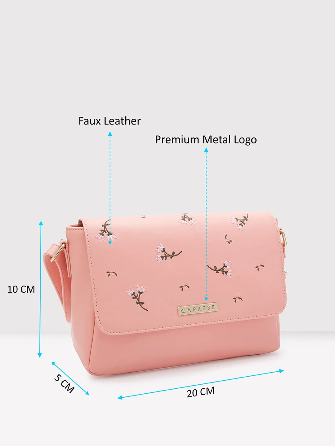 Caprese pink sling bags 2025