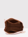 Caprese Holden Small Sling Solid Faux Leather For Women Powder Pink