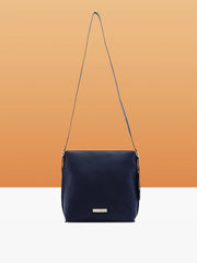 Caprese Janet Large Navy Blue Sling Bag