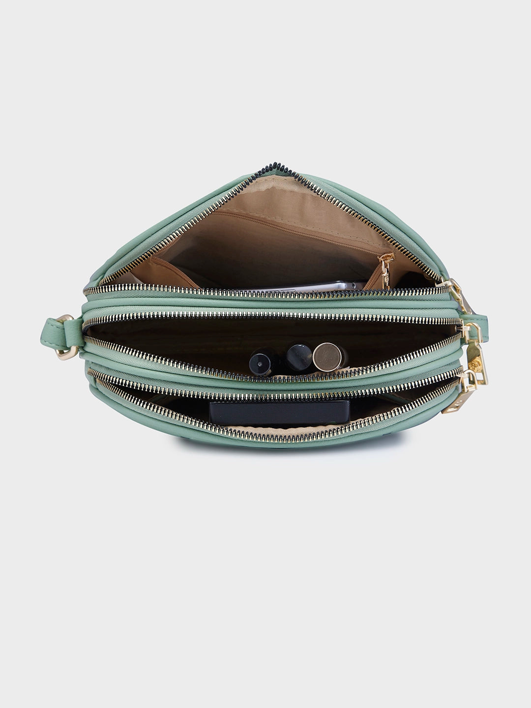 Caprese Linz Medium Green Sling Bag