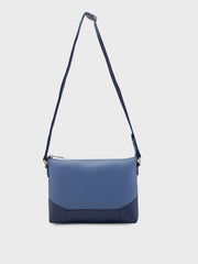 Caprese Mazie Large Blue & Navy Sling Bag