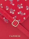 Caprese Merida Sling Medium Printed Women'S Handbag Red
