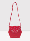 Caprese Merida Sling Medium Printed Women'S Handbag Red