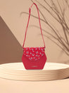 Caprese Merida Sling Medium Printed Women'S Handbag Red