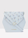 Caprese Merida Sling Medium Printed Women'S Handbag Sky Blue