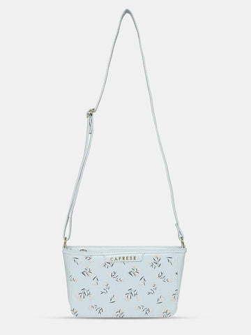 Caprese Merida Small Printed Sky Blue Sling Bag