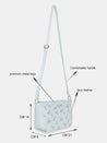 Caprese Merida Sling Small Printed Women'S Handbag Sky Blue