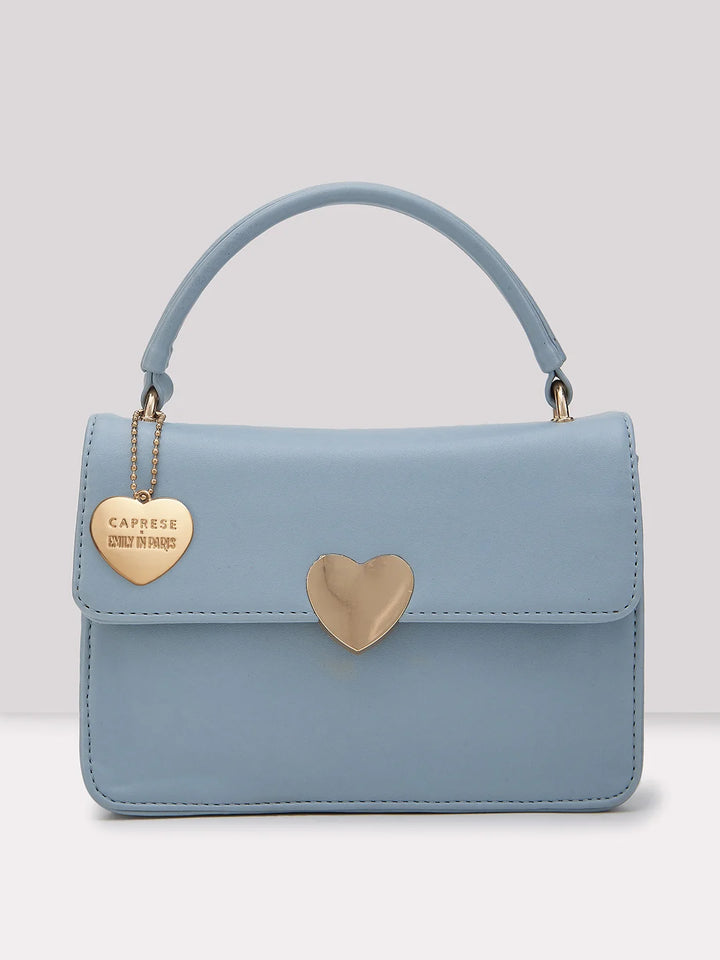 Buy Caprese Emily In Paris Solid Medium Sling Handbag Soft Blue Rs 749.7 Caprese Bags