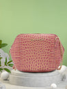 Caprese Miranda Sling Small Croco Womens Handbag Pink