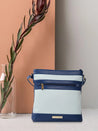 Caprese Marciano Sling Medium Striped Women'S Handbag Navy