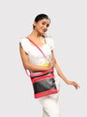 Caprese Marciano Sling Medium Striped Women'S Handbag Red