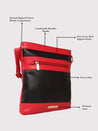 Caprese Marciano Sling Medium Striped Women'S Handbag Red