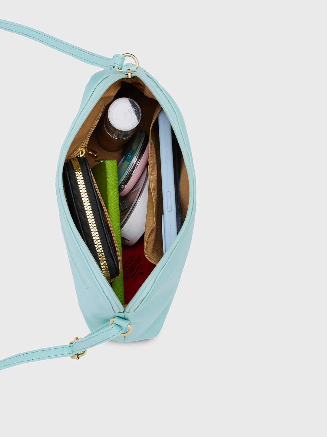 Caprese Pema Medium Aqua Sling Bag - Main Image