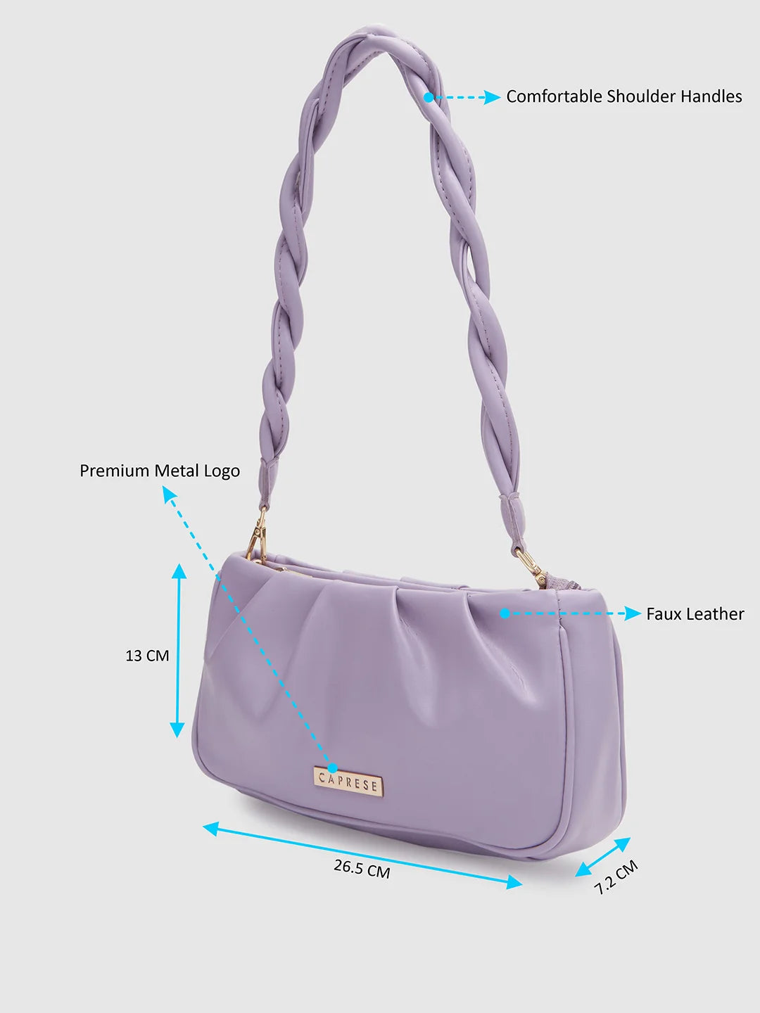 Buy Caprese Women Purple Shoulder Bag Burgundy Online @ Best Price in India  | Flipkart.com