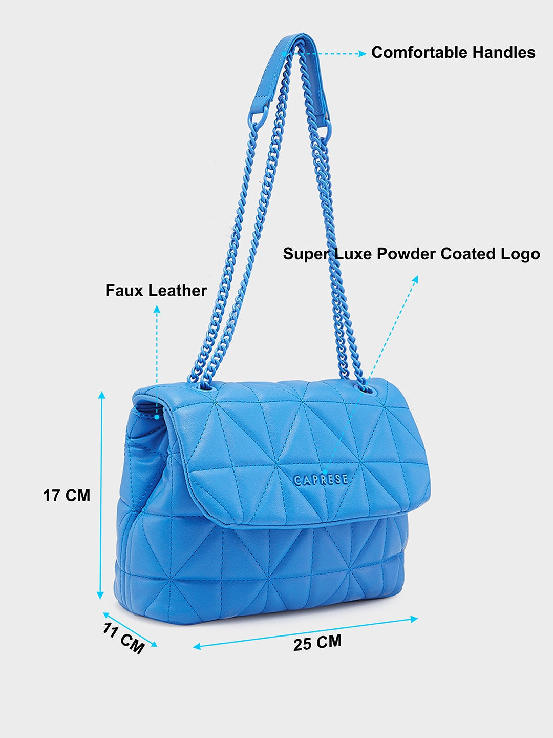 Buy Caprese Rabi Sling Medium Blue Rs 2999 Caprese Bags