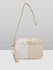 Caprese Sabreen Small Beige Sling Bag