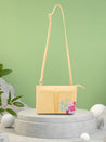 Caprese Shanaya Sling Medium Womens Handbag Yellow