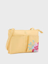 Caprese Shanaya Sling Medium Womens Handbag Yellow