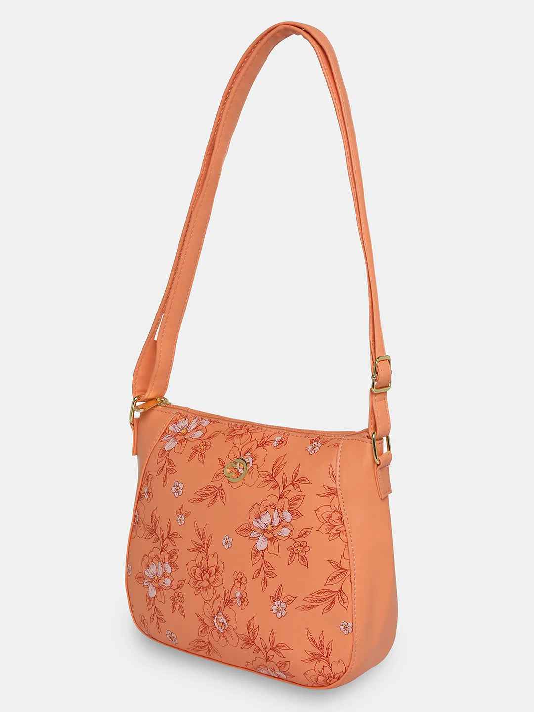 Buy Caprese Snow Medium Printed Coral Sling Bag @ 669 | Caprese Bags