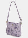 Caprese Snow Sling Medium Printed Women'S Handbag Lavender