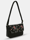 Caprese Snow Sling Small Printed Women'S Handbag Black