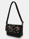 Caprese Snow Sling Small Printed Women'S Handbag Black