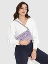 Caprese Snow Sling Small Printed Women'S Handbag Lavender