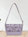 Caprese Snow Sling Small Printed Women'S Handbag Lavender