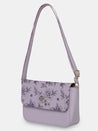 Caprese Snow Sling Small Printed Women'S Handbag Lavender