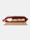 Caprese Snow Sling Small Printed Women'S Handbag Maroon