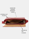 Caprese Snow Sling Small Printed Women'S Handbag Maroon