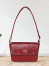Caprese Snow Sling Small Printed Women'S Handbag Maroon