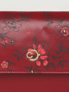 Caprese Snow Sling Small Printed Women'S Handbag Maroon