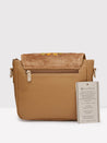 Caprese Tresna Embroidery Large Sling  Handbag Fawn