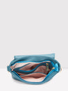 Caprese Tresna Embroidery Large Sling  Handbag Green