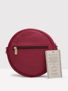 Caprese Tresna Embroidery Medium Sling Handbag Maroon