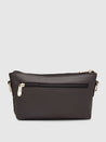 Caprese Tresna Embroidery Small Sling Handbag Brown
