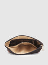 Caprese Tresna Embroidery Small Sling Handbag Brown