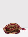 Caprese Tresna Embroidery Small Sling Handbag Maroon