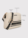 Caprese Trinity Sling Medium Solid Women'S Handbag Cream