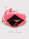 Caprese Trinity Sling Medium Solid Women'S Handbag Fuchsia