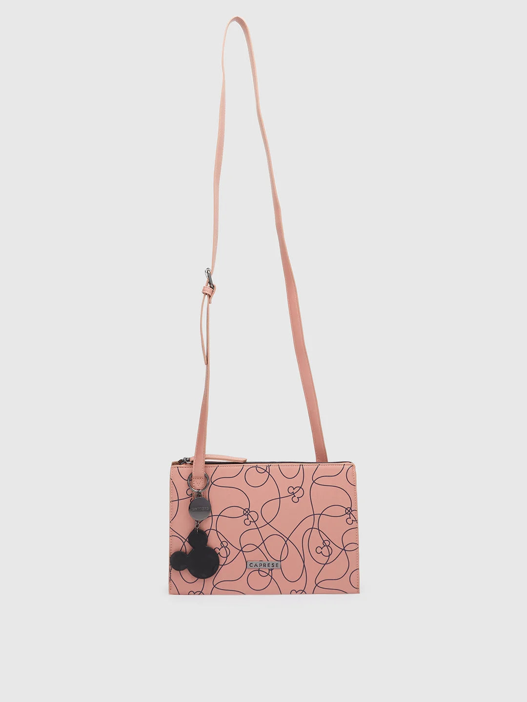 Caprese Disney Inspired Printed Mickey Mouse Collection Sling Medium Handbag