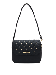 Caprese Zesty Medium Black Sling Bag