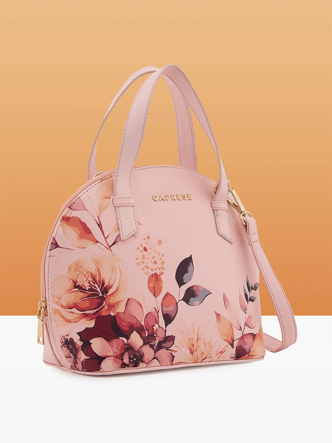 Caprese Alaya Small Pink Satchel Bag