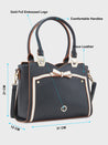 Caprese Amayra Satchel Medium Black
