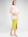 Caprese Amayra Satchel Medium Cream