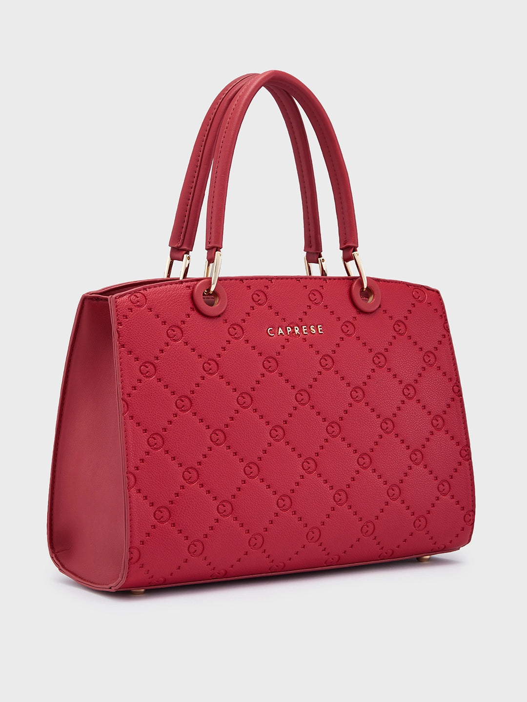 Caprese Brianna Medium Red Satchel Bag