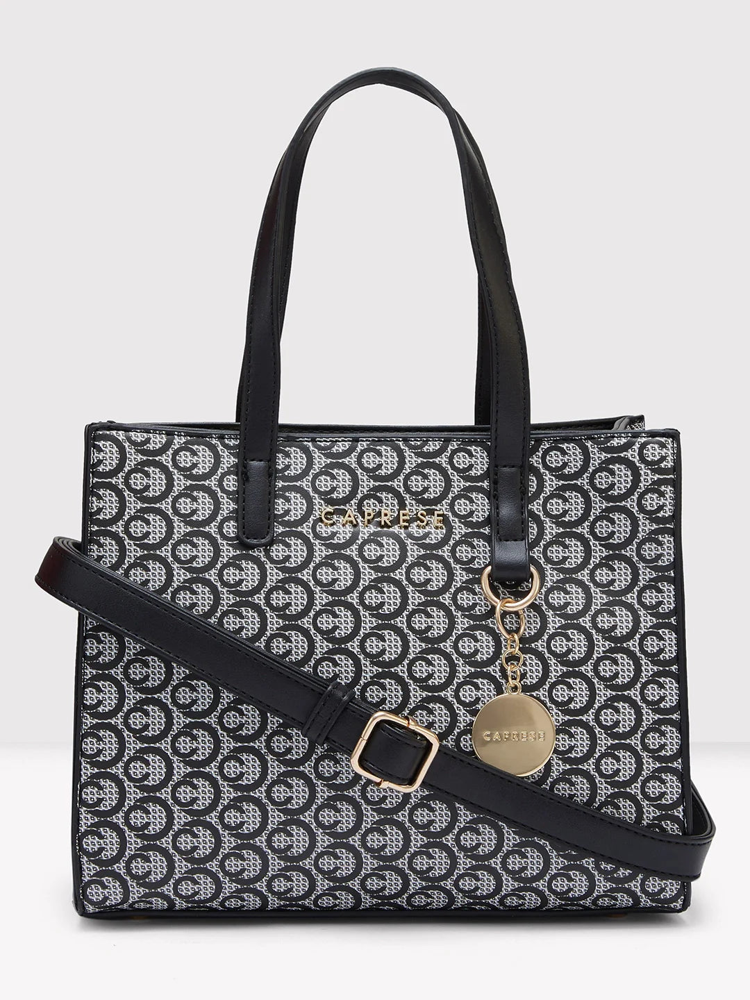 Buy Caprese Callie Satchel Medium Black Rs.1749 Caprese Bags