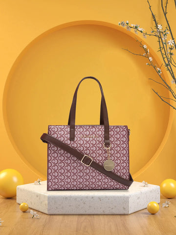 Caprese Callie Medium Brown Satchel Bag