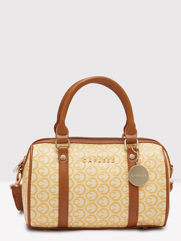 Caprese Callie Small Tan Satchel Bag